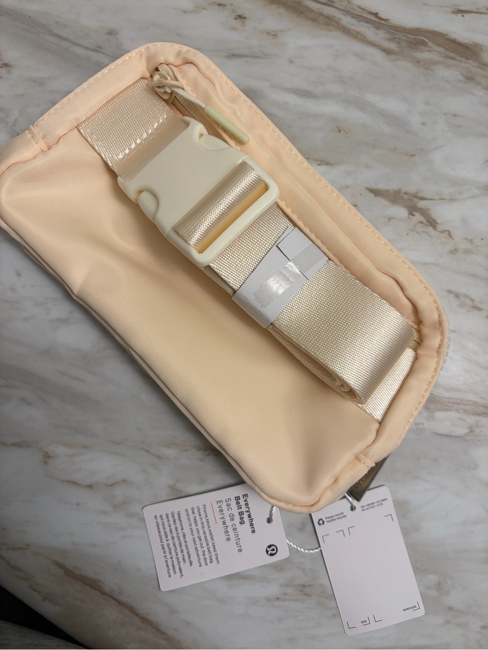 Women's Cream Crossbody Belt Bag - Sleek Everyday Carry